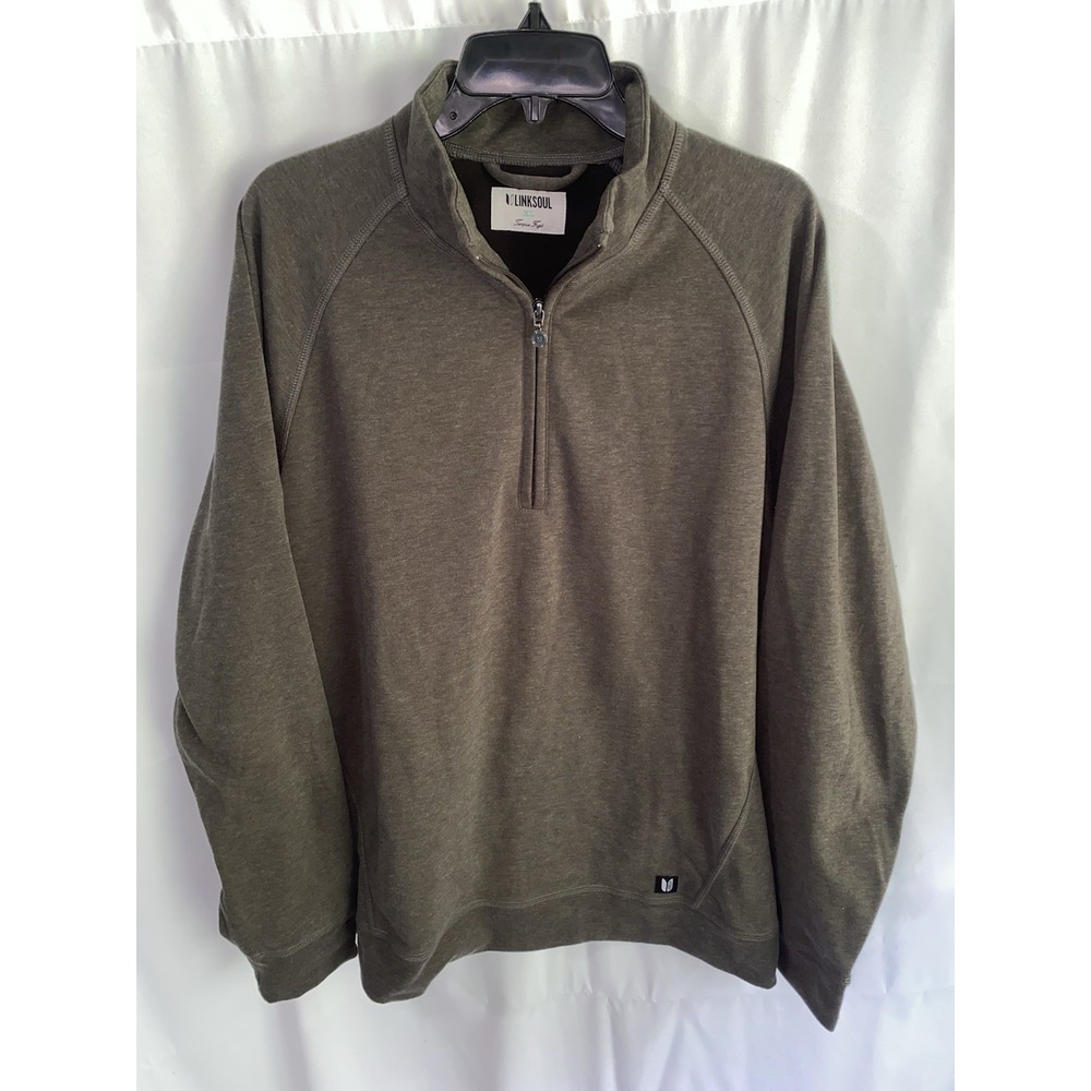 Linksoul Men's XL Golf Sweater Pullover 1/4 Zip Lightweight Casual
